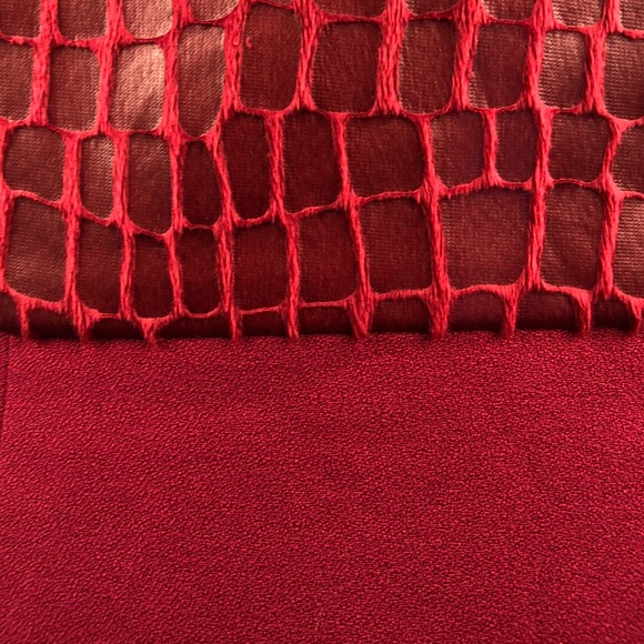 NEW burnt red sleeveless tulip dress - Picture 3 of 5